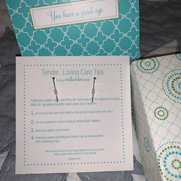 Stella & Dot - Pavé Soiree Drop Earrings - Picture 4 of 4